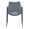 Desi Dining Chair Azure Gray- back view 1