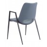 Desi Dining Chair Azure Gray- back view 2