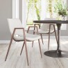 Desi Dining Chair Beige & Walnut - Lifestyle 1