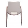 Desi Dining Chair Beige & Walnut - Back