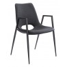 Desi Dining Chair Black- front view 1