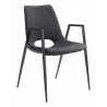 Desi Dining Chair Black- front view 1 - Desi Dining Chair Black- front view 1