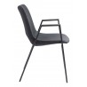 Desi Dining Chair Black- side view 1