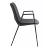 Desi Dining Chair Black- side view 1 - Desi Dining Chair Black- side view 1