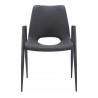 Desi Dining Chair Black- front view 2