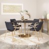 Desi Dining Chair Black&Gold- Lifestyle 2