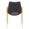 Desi Dining Chair Black&Gold- front view 1