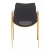 Desi Dining Chair Black&Gold- front view 1 - Desi Dining Chair Black&Gold- front view 1