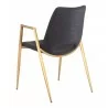Desi Dining Chair Black&Gold- back view 1 - Desi Dining Chair Black&Gold- back view 1