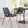 Desi Dining Chair Black & Walnut - Lifestyle 2