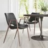 Desi Dining Chair Black & Walnut - Lifestyle 2 - Desi Dining Chair Black & Walnut - Lifestyle 2