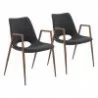 Desi Dining Chair Black & Walnut - Duo - Desi Dining Chair Black & Walnut - Duo