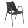 Desi Dining Chair Black & Walnut - Angled - Desi Dining Chair Black & Walnut - Angled