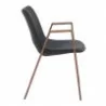Desi Dining Chair Black & Walnut - Side - Desi Dining Chair Black & Walnut - Side
