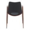 Desi Dining Chair Black & Walnut - Back