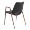 Desi Dining Chair Black & Walnut - Back Left