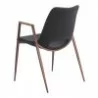 Desi Dining Chair Black & Walnut - Back Left - Desi Dining Chair Black & Walnut - Back Left