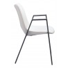Desi Dining Chair White- side view 1