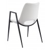 Desi Dining Chair White- back view 2