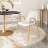 Desi Dining Chair White&Gold- Lifestyle 2
