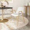 Desi Dining Chair White&Gold- Lifestyle 2 - Desi Dining Chair White&Gold- Lifestyle 2