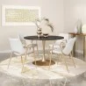 Desi Dining Chair White&Gold- Lifestyle 1 - Desi Dining Chair White&Gold- Lifestyle 1