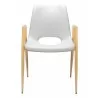 Desi Dining Chair White&Gold-front view 1 - Desi Dining Chair White&Gold-front view 1