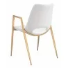 Desi Dining Chair White&Gold-back view 1 - Desi Dining Chair White&Gold-back view 1