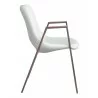 Desi Dining Chair White & Walnut - Side View - Desi Dining Chair White & Walnut - Side View