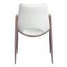 Desi Dining Chair White & Walnut - Back View