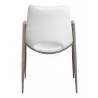 Desi Dining Chair White & Walnut - Back View - Desi Dining Chair White & Walnut - Back View