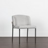 Sunpan Pearce Dining Chair Light Grey-Bravo Cognac - Front Side Angle