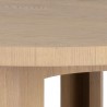 Sunpan Elma Dining Table 60'' in Natural - Closeup Top Angle