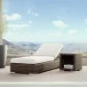 Montecito Adjustable Chaise in Canvas Flax w/ Self Welt - Lifestyle - Montecito Adjustable Chaise in Canvas Flax w/ Self Welt - Lifestyle