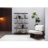 Elena Bookshelf in Light Gray-Lifestyle