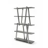 Elena Bookshelf in Light Gray-side view - Elena Bookshelf in Light Gray-side view
