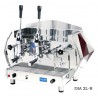 Commercial Lever Espresso Machine in Red