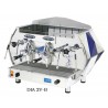Commercial Volumetric Espresso Machine in Red Side Panels - 2V