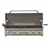 Bull BBQ 46" Diablo Drop In Grill LP/NG - 6 Burner - Opened and Front - Bull BBQ 46" Diablo Drop In Grill LP/NG - 6 Burner - Opened and Front