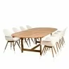  Amazonia Charlotte 9 Piece Teak Double Extendable Rectangular Patio Dining Set  -  Amazonia Charlotte 9 Piece Teak Double Extendable Rectangular Patio Dining Set 
