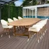  Amazonia Charlotte 9 Piece Teak Double Extendable Rectangular Patio Dining Set - Lifestyle -  Amazonia Charlotte 9 Piece Teak Double Extendable Rectangular Patio Dining Set - Lifestyle