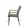 Bellini Home and Garden Essence Arm Chair - Side Dimensions - Bellini Home and Garden Essence Arm Chair - Side Dimensions