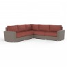 Coronado Sectional in Canvas Henna w/ Self Welt - Front Side Angle