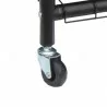 Oceanstar 2-Bag Rolling Laundry Sorter - Bronze - Leg Wheel Close-Up - Oceanstar 2-Bag Rolling Laundry Sorter - Bronze - Leg Wheel Close-Up