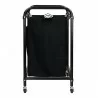 Oceanstar 2-Bag Rolling Laundry Sorter - Bronze - Side Angle - Oceanstar 2-Bag Rolling Laundry Sorter - Bronze - Side Angle