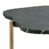 Sunpan Saunders Coffee Table Top Green Marble - Closeup Angle - Sunpan Saunders Coffee Table Top Green Marble - Closeup Angle