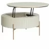 Sunpan Paloma Lift Top Coffee Table - Front Opened Angle - Sunpan Paloma Lift Top Coffee Table - Front Opened Angle