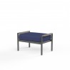 Pietra Ottoman in Echo Midnight, No Welt - Front Side Angle