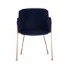 Sunpan Odesa Dining Armchair Abbington Navy - Front Angle