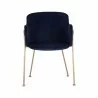 Sunpan Odesa Dining Armchair Abbington Navy - Front Angle - Sunpan Odesa Dining Armchair Abbington Navy - Front Angle